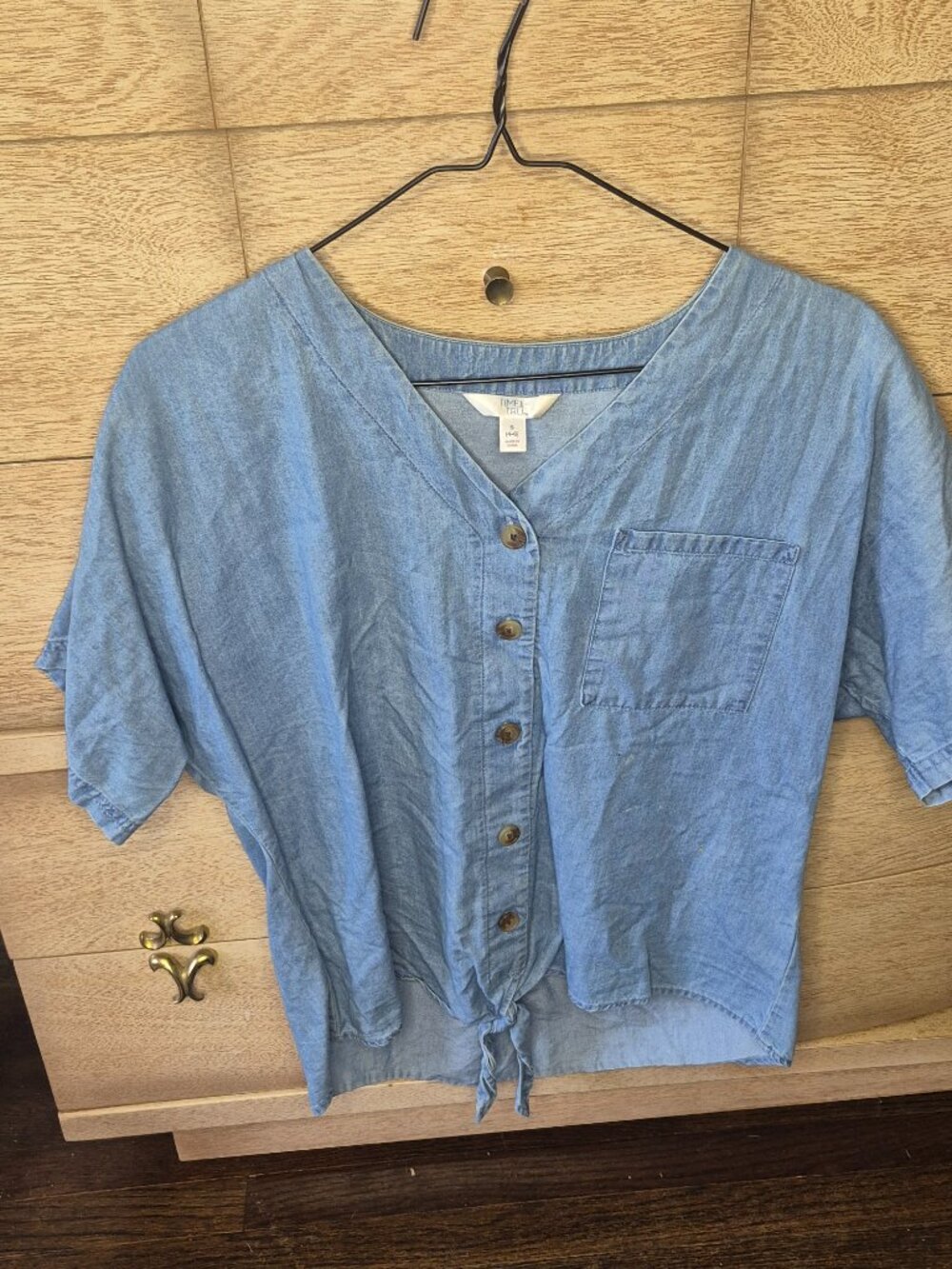 denim top